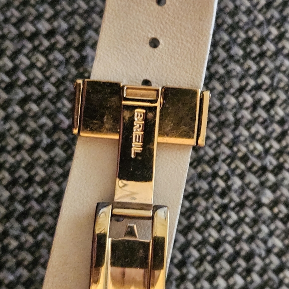 BREIL WOMAN'S VINTAGE MOTHER OF PEARL Dial Globe ROSEGOLD CHRONOGRAPH WRISTWATCH - Picture 6 of 9